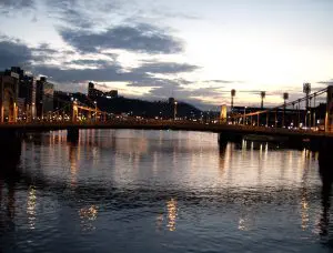 Sunset on the Allegheny River