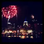Fireworks over Downtown Pittsburgh