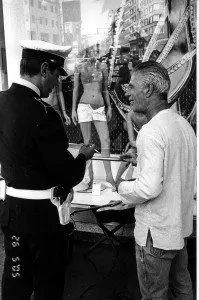 Policeman with Cigarette, Milan, Italy