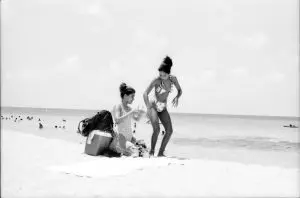 Cuban Girls on the Caribbean Beach, Cuba