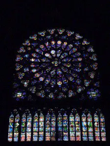 Stained Glass Window, Notre Dame Cathedral, Paris