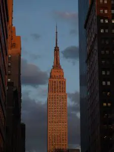 The Empire State Building at Sunset