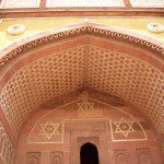 Architectural Detail at The Red Fort, Agra, India