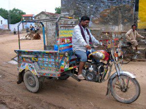 Three Wheeled Motorcycle, Gujarat, India
