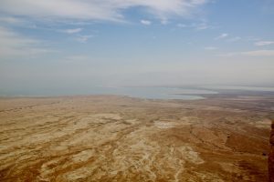 A View of The Dead Sea from atop Masada, Israel
