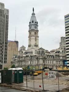 Philadelphia City Hall and Love Park Construction