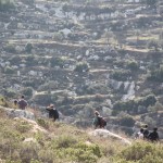 Israeli Protesters Hiking to Bilin, West Bank