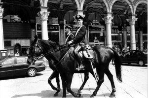 Mounted Police, Milan, Italy
