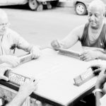 Men Playing Dominoes in the Street, Havana, Cuba