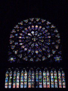 Stained Glass Window, Notre Dame Cathedral, Paris