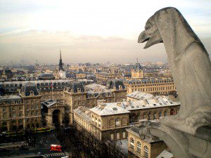 Gargoyle atop Notre Dame Cathedral No. 3, Paris